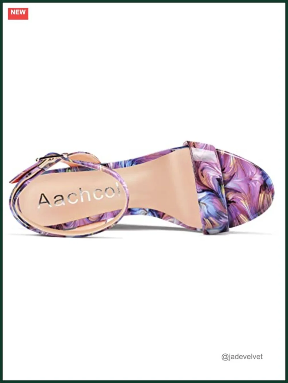 Women's Platform Wedge Sandals Peep Toe Ankle Strap Slingback Chunky High Heel
